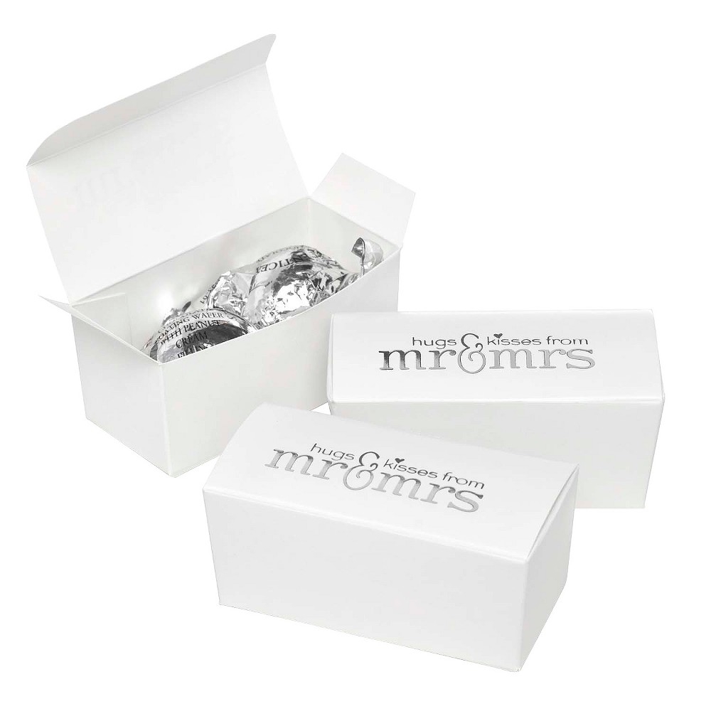 25ct Mr. & Mrs. Wedding White Truffle Favor Box -  Hortense B. Hewitt, 10535712