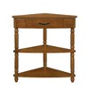 Okak Corner Cabinet, Bufft Cabinet with 2 Drawers and 2 Shelves, Storage Cabinet for Living Room, Dining Room, Kitchen, Brown - 3 of 4