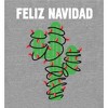 Feliz Navidad Christmas Cactus Adult Crew Neck Short Sleeve Tee - 2 of 2