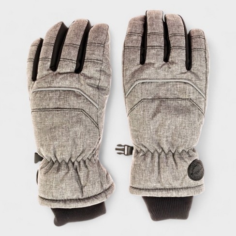 Canada Weather Gear Kid s Ski Gloves Water Resistant Winter Gloves For Boys Girls With Warmth Indicator kids 8 12 Years In Grey Small medum Target