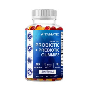 Sugar Free Probiotic 5 Billion - 60 Vegan Gummies - 1 of 4