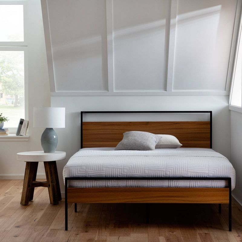 Nora Metal and Wood Platform Bed Frame - Brookside Home, 3 of 16