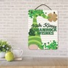 Courtside Market Irish Kisses & Shamrock Wishes 12x16 Hanging Artboard with Twine - 2 of 3