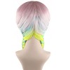 Womens Boxer Long Braid Wigs Colorful Hairpiece w/ Wig Cap for Cosplay Theme Party - 4 of 4