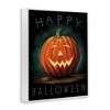 Stupell Industries Happy Halloween Jack-O-Lantern Smile Festive Framed Giclee Art - 2 of 4