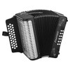 Hohner HA-3100 Panther GCF Diatonic Accordion Level 2 Matte Black 194744144400 - 2 of 2