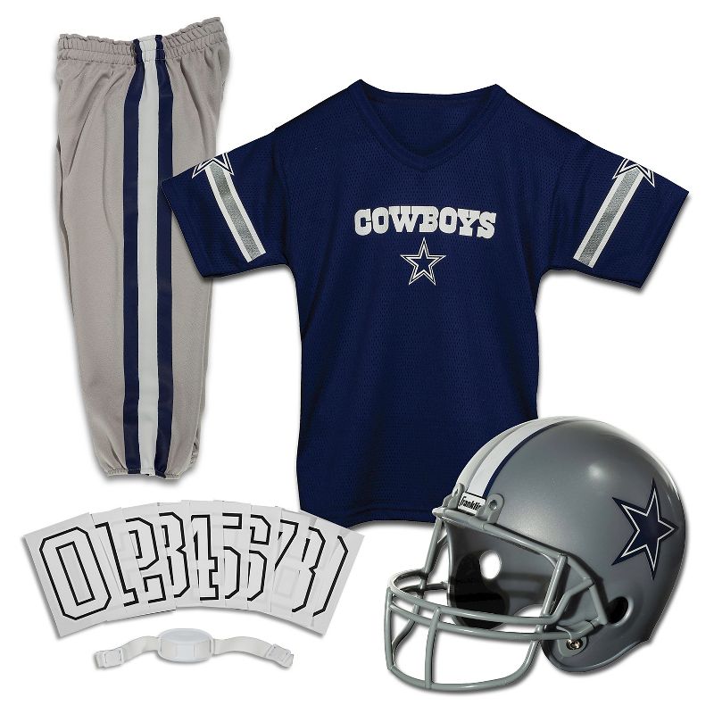 Franklin Sports Dallas Cowboys Deluxe Football Helmet/Uniform Set, 1 of 5
