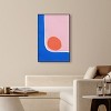 Art Remedy A Loner sun Modern Color Block Abstract Wall Art Framed - 2 of 4