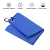 Unique Bargains Super Absorbent Waffle Pattern Tri-Fold Microfiber Golf Towels with D Clips - 3 of 4