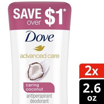 Dove Beauty Advanced Care Caring Coconut 48-Hour Antiperspirant & Deodorant Stick - 2pc/2.6oz