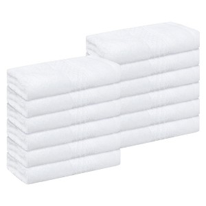 Unique Bargains Cotton Highly Absorbent and Comfort Essential Face Washcloth 13" x 13" - 1 of 4