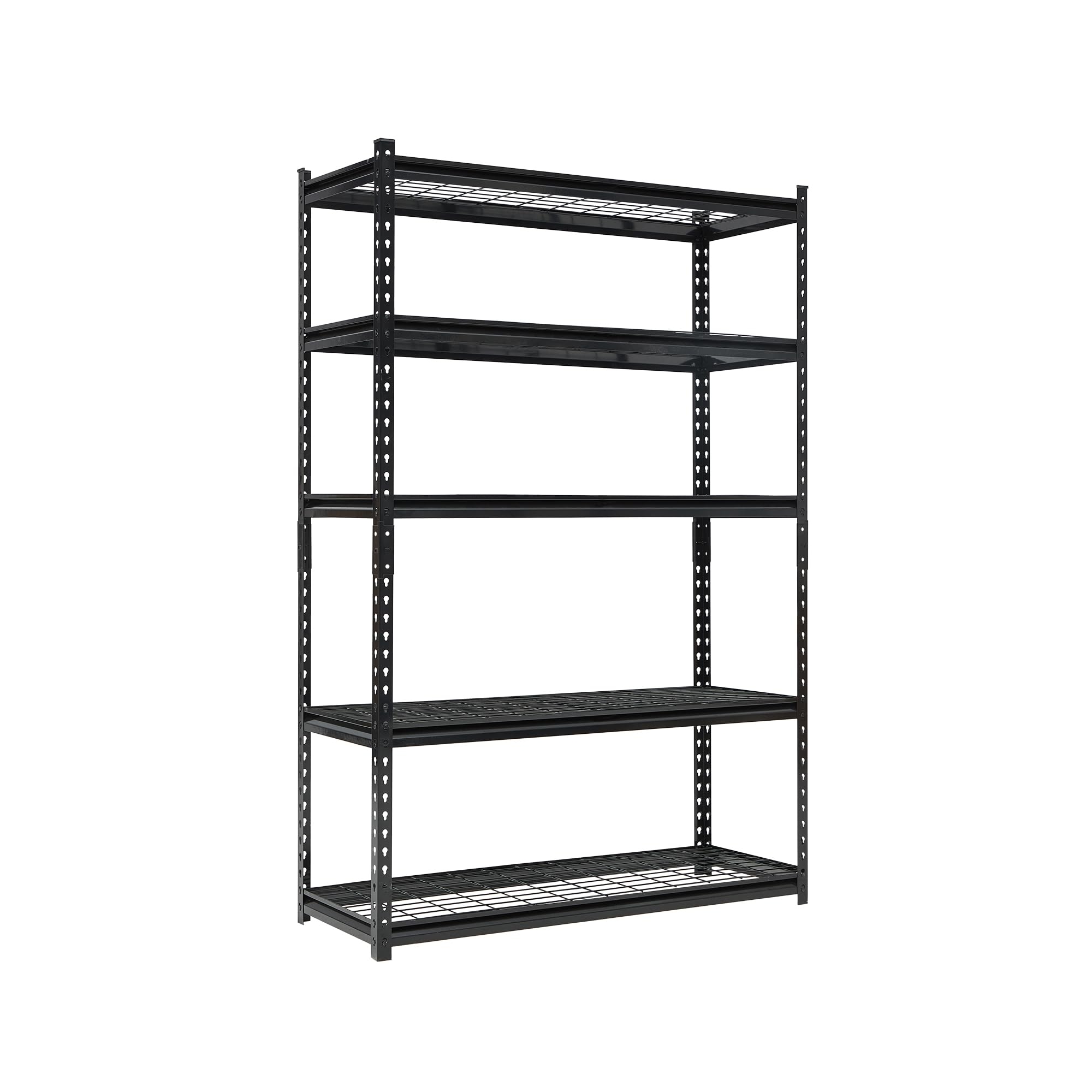 71" H/47 W/18 D Garage Shelving Heavy Duty, 2200LBS Garage Storage Shelves, 5-Tier Adjustable Metal Storage Rack for Industries, Warehouses, Basement