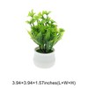 Unique Bargains Artificial Plants Plastic Green 2.76"x2.76"x5.51" 1 Pc - 3 of 4