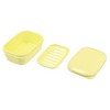 Unique Bargains Plastic Soap Dish Keep Soap Dry Soap Cleaning Storage for Home Bathroom Kitchen - 4 of 4