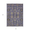Purple Beige And Taupe Oriental Washable Indoor Outdoor Area Rug - 3 of 4