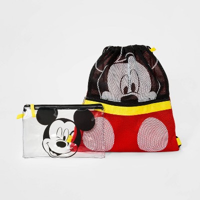 mickey mouse drawstring backpack