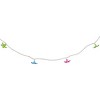 Northlight Set of 10 Pink, Blue and Green Flower Patio and Garden Novelty Lights 2.5 - 4 of 4