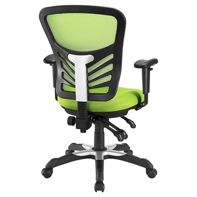 Green Mesh and Fabric Adjustable Task Office Chair