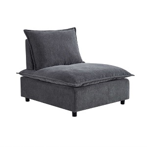 CAVINAS Chenille Accent Chair with Moveable Backrest Pillow,Modern Upholstered Living Room Chairs,Reading Chairs for Living Room - 1 of 4