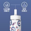 NBA Philadelphia 76ers 14oz Kids Stainless Steel Water Bottle With Straw Lid and Flexible Handle - 4 of 4