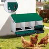 Chicken Nesting Box, Roll Away Metal Chicken Egg Laying Nest Box for Hens, Hen Roosting Boxes - 3 of 4