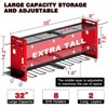 Hausource 3-Tier Power Tool Organizer Shelving Heavy Duty Storage Rack, Red - 3 of 4