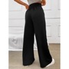 Women's Wide Leg Pants Straight Leg Lounge Athletic Dance Casual Comfy Sweatpants - 2 of 2
