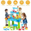 iMountek Kid Sand & Water Table for Toddlers, Sensory Play, Rain Showers, Fun Activity for Ages 3-6 Blue - 2 of 4