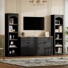 Rustic Farmhouse Entertainment Center with Adjustable Shelves for 70 Inch TVs-3irtyhousy - 2 of 4