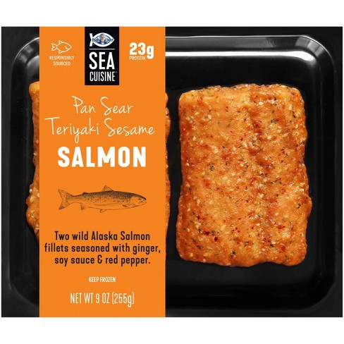 Sea Cuisine Pan Sear Teriyaki Sesame Salmon - Frozen - 9oz - image 1 of 3