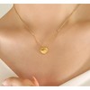 HTUTWOO 18K Gold Plated Necklace Minimalist Dainty Chain Trendy Jewelry for Women Elegant Everyday Accessory - 2 of 4