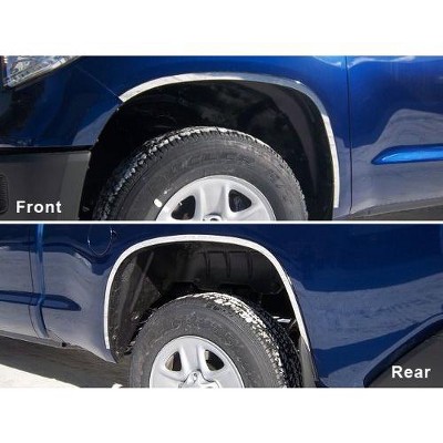 QAA is Compatible with 2014-2020 Toyota Tundra 4 Piece Stainless Wheel Well Accent Trim, 1" Width WQ14145
