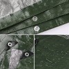 Onarway Waterproof Poly Tarps 2 Pack 10x10 FT, 6Mil Thick Green Tarpaulin with Grommets, Tarp Cover for Camping, Roof, Boat & Pool - 3 of 4