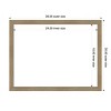 Amanti Art 20"x26" Woodgrain Stripe Mocha Framed Magnetic Dry Erase Board - 4 of 4