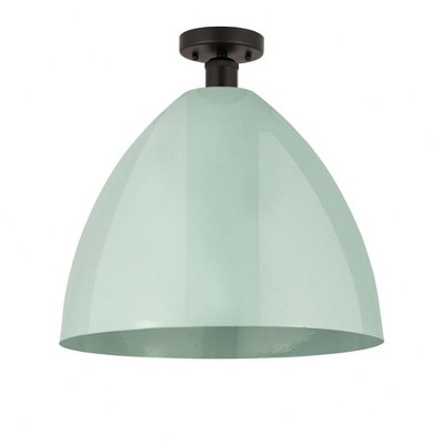 Plymouth Dome - 1 Light Semi-Flush Mount In Industrial Style-18.75 Inches Tall and 16 Inches Wide