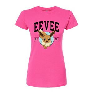 Women's - Pokémon - Eevee Collegiate Fitted Graphic T-Shirt - 1 of 3