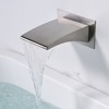 Sumerain Wall Mount Tub Filler Brushed Nickel with Waterfall Tub Spout and Handheld Shower - 4 of 4