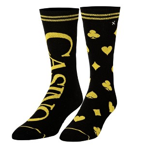 Odd Sox, Casino Split, Funny Novelty Socks, Large - 1 of 4