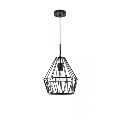 Elegant Lighting Candor 1 light black Pendant
