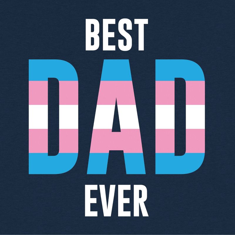 Men's Best Dad Ever Short Sleeve Graphic T-Shirt - Navy Blue, 5 of 6
