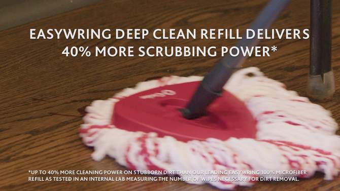 O-Cedar EasyWring Deep Clean Mop Refill, 2 of 16, play video