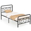 Costway Twin/Full/Queen/King Size Bed Frame Mattress Foundation with Headboard 12.5" Under-bed Storage Black - 2 of 4