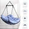 Gulches Hammocks: Deluxe Hanging Chair with Cushion, Blue Finish - 3 of 4