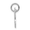 Black Bow Jewelry 14k White Gold Textured and Polished Butterfly Pendant, 17mm - 2 of 4
