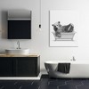 Stupell Industries Bear Playing In Bath Wildlife, 48" x 36" - 2 of 4