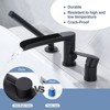 WOWOW Single-Handle Deck-Mount Roman Tub Faucet with Hand Shower in Brushed Nickel - 2 of 4