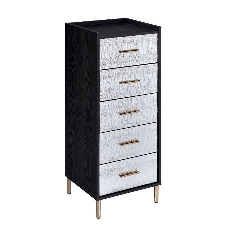 Myles 17&#34; Armoires Black/Silver and Gold - Acme Furniture, 4 of 11