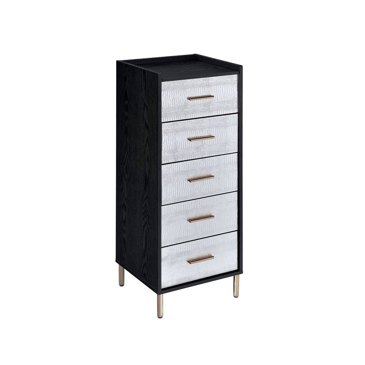 Myles 17" Armoires - Acme Furniture: Metal Frame, 5-Door Jewelry Storage, No Assembly Required - thumbnail 3