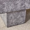 Okak Modern 43" Extra-Wide Coffee Table, Rectangular Rustic Center Table Tea Table with Carpet-Friendly Base for Living Room & Home Theaters, Gray - 4 of 4