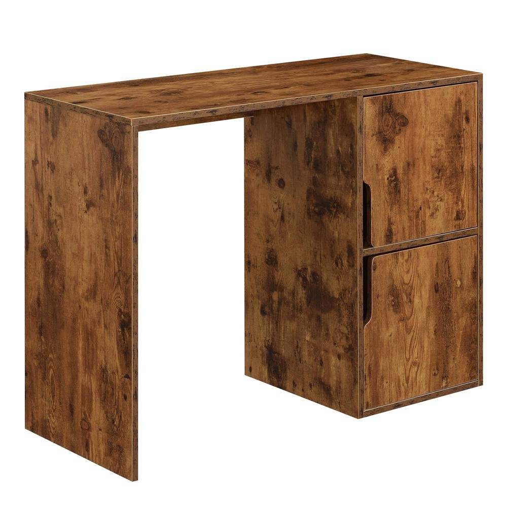 Photos - Office Desk Designs2Go Student Desk with Storage Cabinets Barnwood - Breighton Home